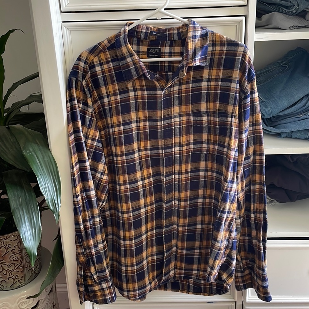 J Crew Mens Flannel XL